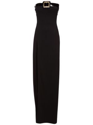 Sukienka długa z wiskozy Tom Ford czarna