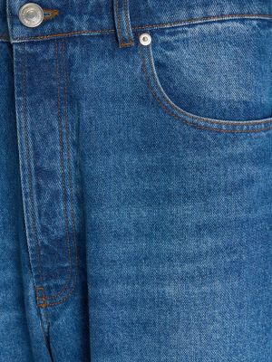 Bavlněné džíny relaxed fit Ami Paris modré