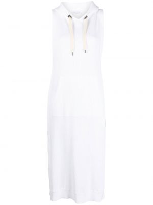 Αμάνικο φόρεμα Brunello Cucinelli λευκό