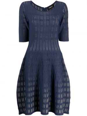 Плетена мини рокля Paule Ka синьо