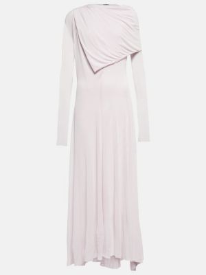 Sukienka długa drapowana Jil Sander różowa