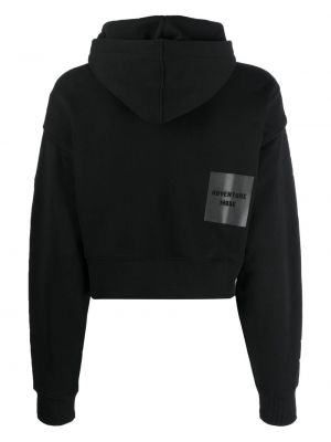 Kapučdžemperis ar apdruku Lacoste melns