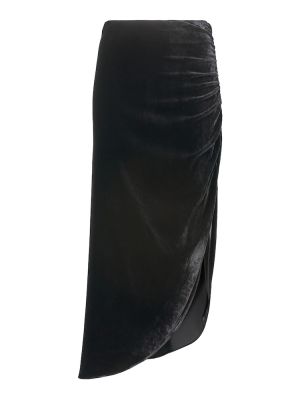 Hedvábné midi sukně Veronica Beard - černá