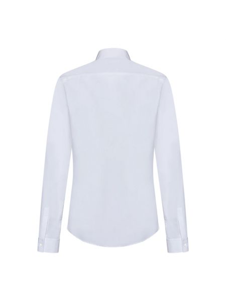 Camisa con bordado de algodón Balmain blanco