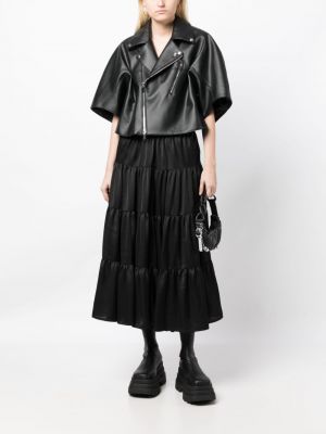 Midi sukně Noir Kei Ninomiya černé