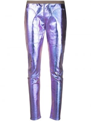 Skinny fit hlače Rick Owens vijolična