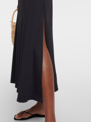 Midi suknja od jersey Johanna Ortiz crna