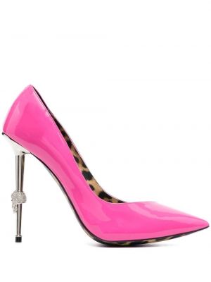 Полуотворени обувки Philipp Plein розово