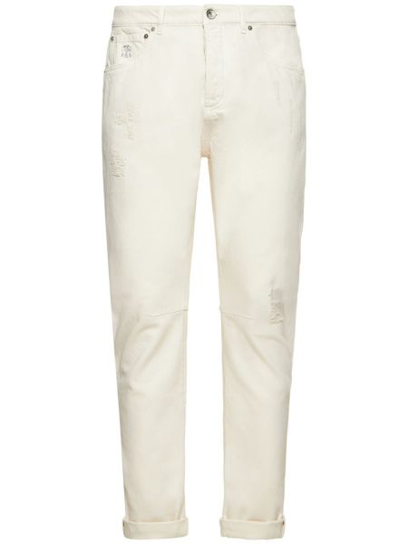 Jeans Brunello Cucinelli hvid