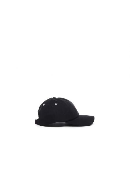 Gorra de algodón Ami Paris negro