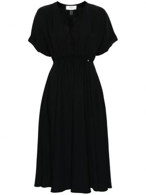 Čipkované midi šaty Nissa čierna