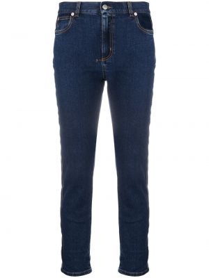 Gestreifte slim fit skinny jeans Alexander Mcqueen blau