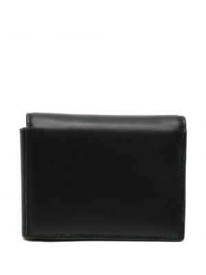 Kožená peněženka Maison Kitsuné černá
