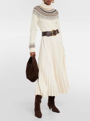 Vlněné midi šaty z alpaky Polo Ralph Lauren