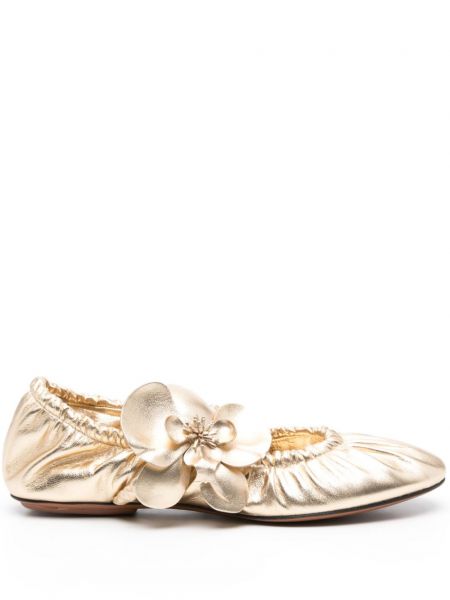 Kožne cipele Zimmermann zlatna