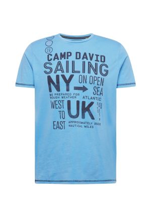 T-shirt Camp David bleu