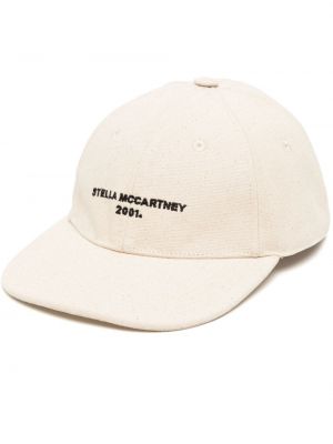 Haftowana czapka z daszkiem Stella Mccartney biała