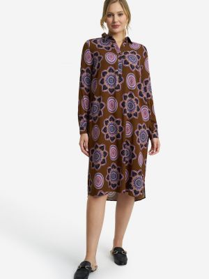 Платье-рубашка Milano Italy коричневое