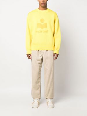 Sweatshirt mit print mit rundem ausschnitt Marant gelb