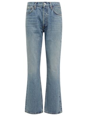 Luźne jeansy retro z wysoką talią Agolde - niebieski