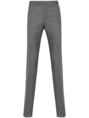 Pantalon chino en laine slim Incotex gris