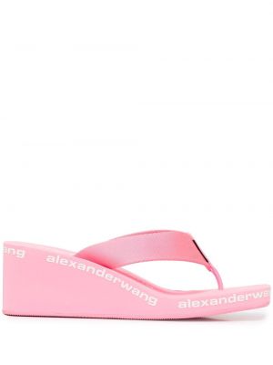 Trykt flip-flops Alexander Wang rosa