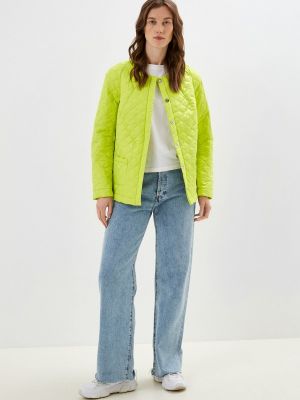 Утепленная джинсовая куртка Helmidge зеленая