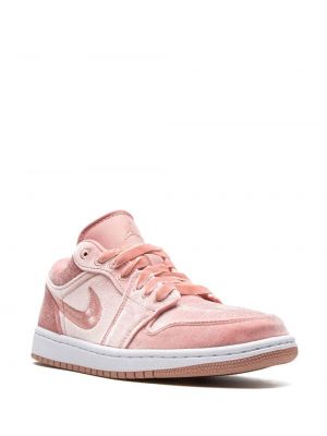 Aksamitne sneakersy Jordan Air Jordan 1 różowe