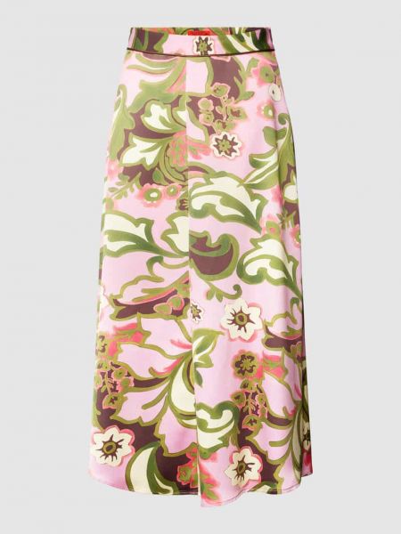 Spódnica midi z nadrukiem Max&co. różowa