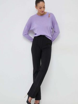 Gyapjú pulóver Liu Jo lila