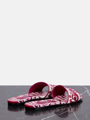 Ниски обувки с принт Dolce&gabbana розово