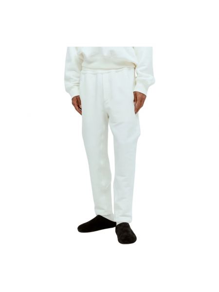 Spodnie sportowe bawełniane The Row białe