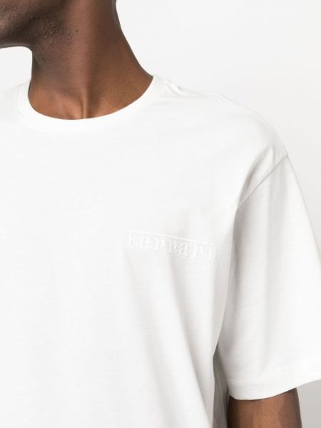 T-shirt Ferrari bianco