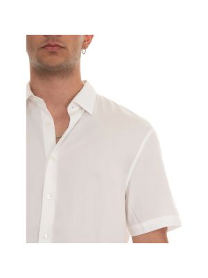 Camisa con estampado de espiga Emporio Armani blanco