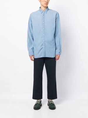 Chemise à imprimé avec manches longues Polo Ralph Lauren bleu