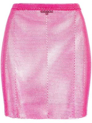 Minigonna trasparente Santa Brands rosa