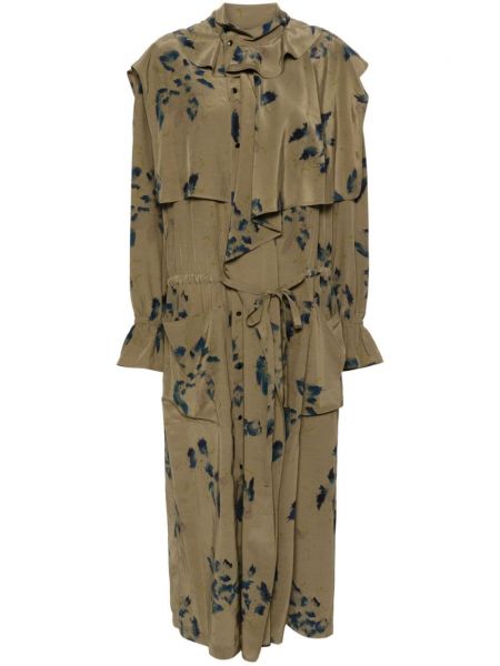 Midi haljina s cvjetnim printom s printom Lemaire