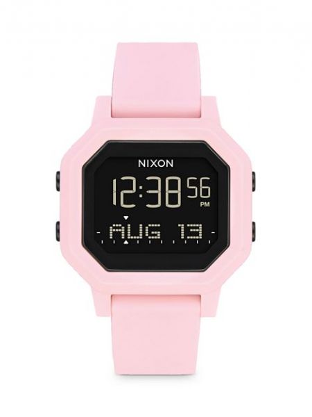 Цифровые часы Nixon розовые