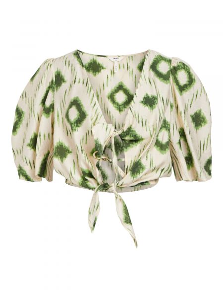 Bluza s ovratnikom .object zelena