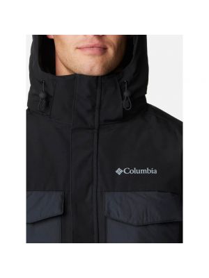 Parka con capucha Columbia negro
