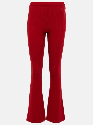 Rovné kalhoty s vysokým pasem Courrã¨ges červené