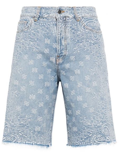 Jacquard jeans shorts Amiri