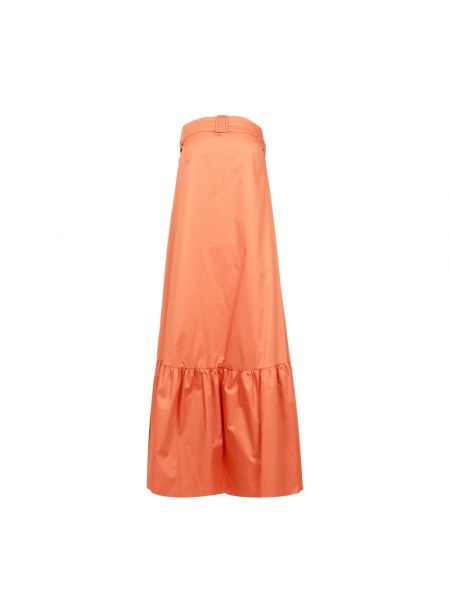 Sukienka długa bez rękawów Kaos pomarańczowa