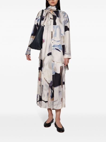 Midi sukně s potiskem s abstraktním vzorem Ace Harper
