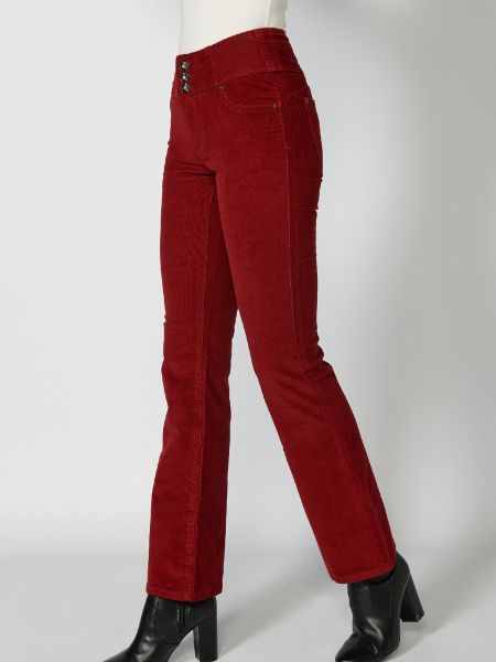 Jeans a zampa Koroshi rosso