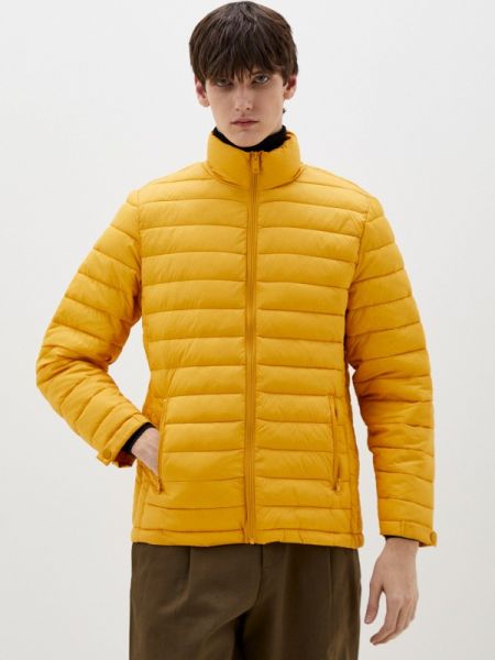 Утепленная демисезонная куртка Koton желтая