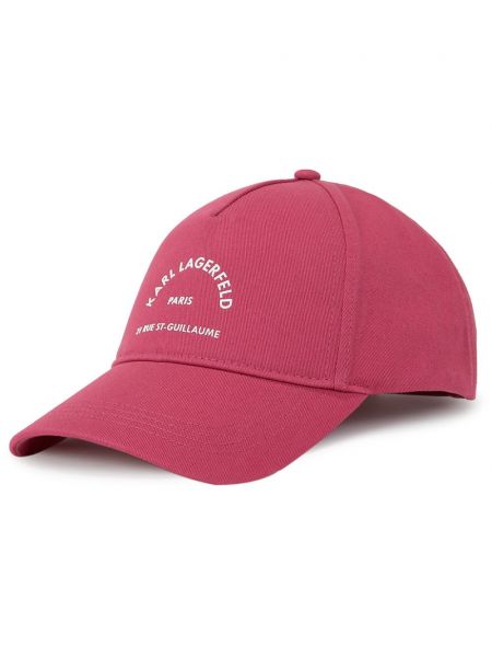 Cap mit print Karl Lagerfeld pink