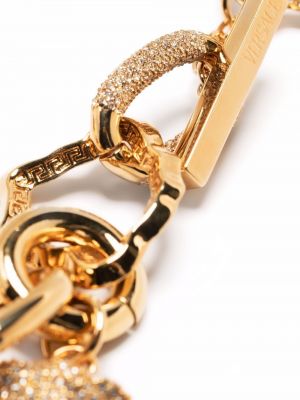 Naszyjnik z kryształkami Versace złoty