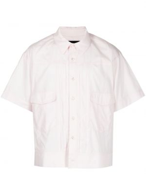 Плисирана памучна риза Simone Rocha розово