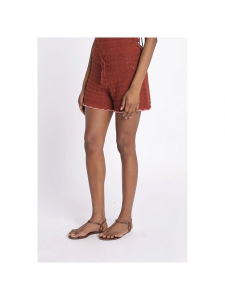 Pantalones cortos de nailon de algodón de punto Scotch & Soda rojo